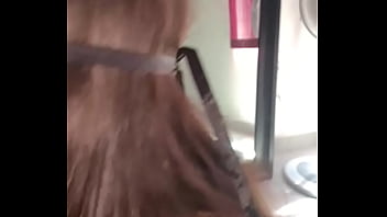 Getting blown by sexy milf cock between tits