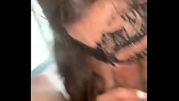 Getting blown by sexy milf cock between tits Getting blown by sexy milf cock between tits