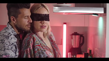 Blindfolded angie lynx gets fucked hard in the kitchen Blindfolded angie lynx gets fucked hard in the kitchen