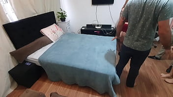 I invited some friends to watch our women kissing hot in a crazy fuck