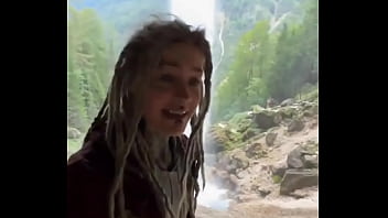 I’m behind a waterfall something i’ve never experienced before have you ever stood behind a waterfall #water