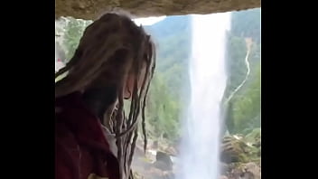 I’m behind a waterfall something i’ve never experienced before have you ever stood behind a waterfall #water