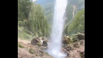 I’m behind a waterfall something i’ve never experienced before have you ever stood behind a waterfall #water