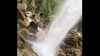 I’m behind a waterfall something i’ve never experienced before have you ever stood behind a waterfall #water