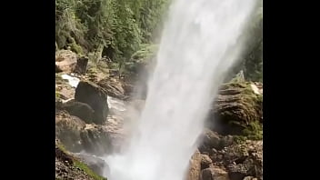 I’m behind a waterfall something i’ve never experienced before have you ever stood behind a waterfall #water