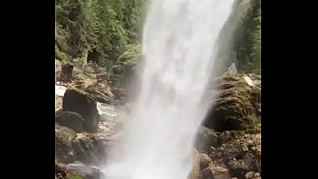 I’m behind a waterfall something i’ve never experienced before have you ever stood behind a waterfall #water