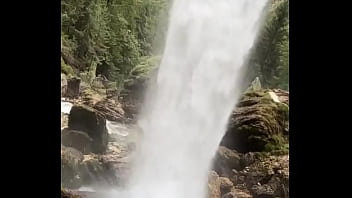 I’m behind a waterfall something i’ve never experienced before have you ever stood behind a waterfall #water