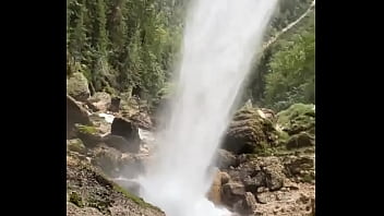 I’m behind a waterfall something i’ve never experienced before have you ever stood behind a waterfall #water