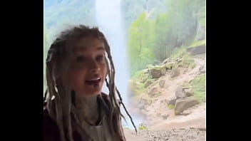 I’m behind a waterfall something i’ve never experienced before have you ever stood behind a waterfall #water