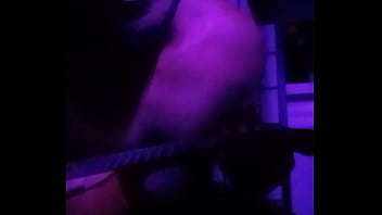 Purple lights while naked 4