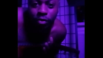 Purple lights while naked 4