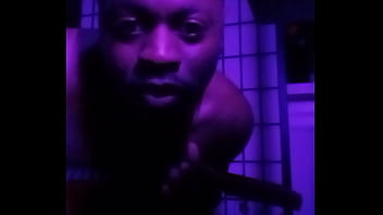 Purple lights while naked 4