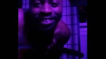 Purple lights while naked 4