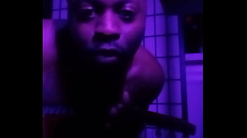 Purple lights while naked 4