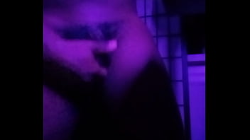 Purple lights while naked 4