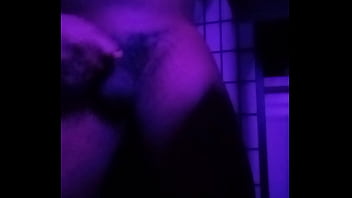 Purple lights while naked 4