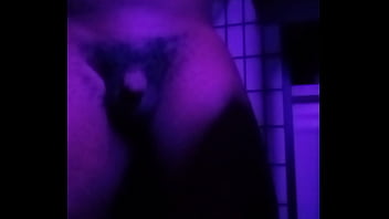 Purple lights while naked 4