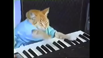 Hot pussy action on the piano