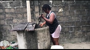 She couldnt resist the urge to fuck the 2 biggest dicks in the hood