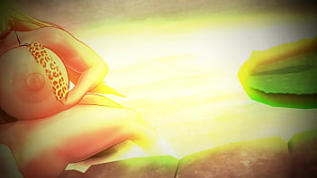 Paizuri in hot springs