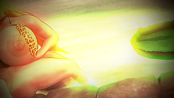 Paizuri in hot springs