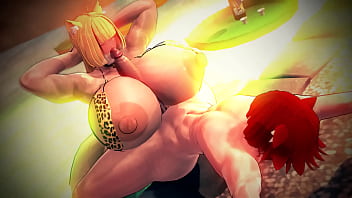 Paizuri in hot springs