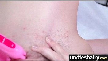 Hairy pussy in lacy undies 29