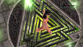 An animated cartoon porn teen girl fingering her pussy and ass