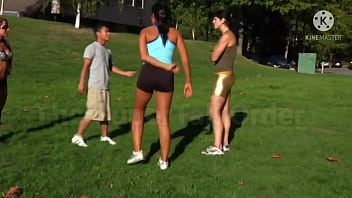 Amazons wrestle lift man