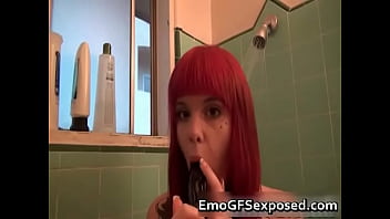 Toy pleasure in his shower