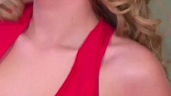 Lingerie loving babe hot and bothered