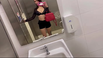 Horny latina gets very naughty in a mall blake productions