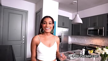 Ebony busted for making graffiti now rides my dick