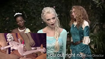 Snowhite and elsa bitch battle