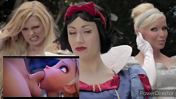 Snowhite and elsa bitch battle