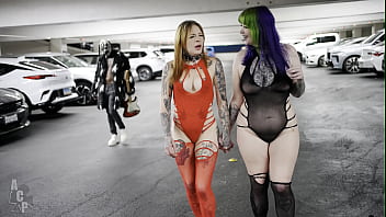 Legendary rockstar fucks two gothic slut after he played him his hit song