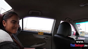 Horny teen fucked whilte guy recording her