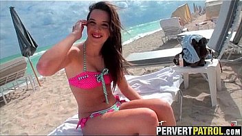 Brunette beach teen picked up and given the cock natalie heart 1