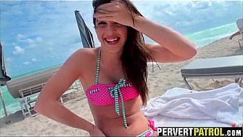 Brunette beach teen picked up and given the cock natalie heart 1