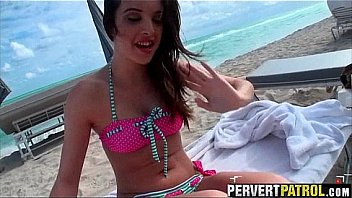 Brunette beach teen picked up and given the cock natalie heart 1