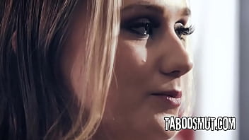 Blonde teen fucked in threesome by pervy professor and principal