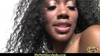 Black babe suck in a gloryhole 26