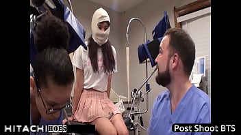 Human guinea pig gets mandatory hitachi orgasms from nurse patient 135