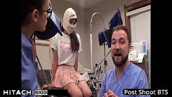 Human guinea pig gets mandatory hitachi orgasms from nurse patient 135