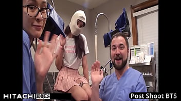 Human guinea pig gets mandatory hitachi orgasms from nurse patient 135