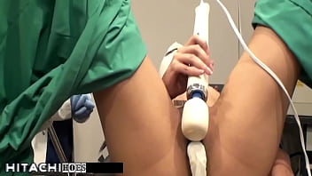 Human guinea pig gets mandatory hitachi orgasms from nurse patient 135