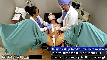 Human guinea pig gets mandatory hitachi orgasms from nurse patient 135