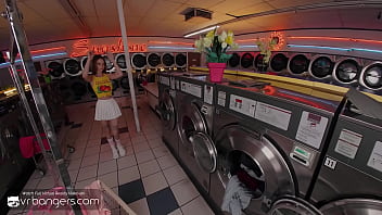 Vr skinny ginger babe fucks in the laundry room