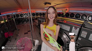 Vr skinny ginger babe fucks in the laundry room