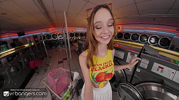 Vr skinny ginger babe fucks in the laundry room